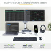 StarTech.com Thunderbolt 3 Dock w/USB-C Host - Dual 4K 60Hz DP 1.4 or HDMI TB3/USB-C Docking Station 