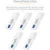 StarTech.com Thermal Paste, Pack of 5 Syringes (1.5g/ea), Metal Oxide Heat Sink Compound