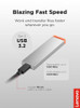 Lenovo PS8S 2TB External Portable SSD ~1050MB/s USB3.2 Gen2 USB-C Stylish Metal Body Lightweight 40g Durable
