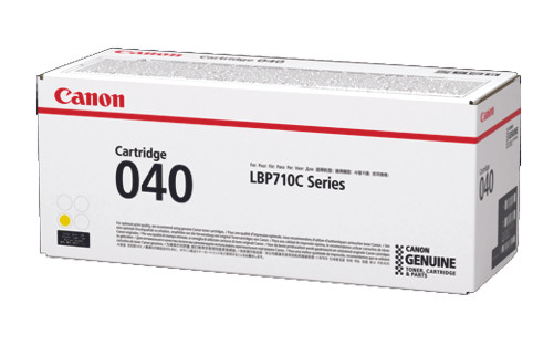 CANON CART040Y STD YELLOW TONER CARTRIDGE 5.4K TO SUIT LBP712CX