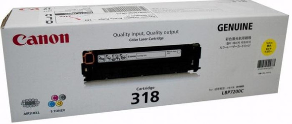 CANON CART318Y YELLOW TONER FOR LBP7200CDN LBP7680CX 2.9K