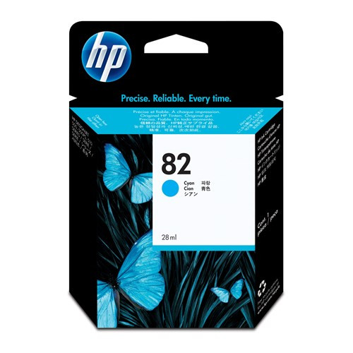 HP 82 CYAN 28-ML INK CARTRIDGE