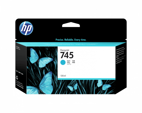 HP 745 130-ML CYAN INK CART