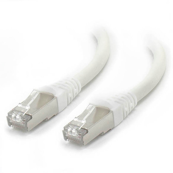 ALOGIC 1m White 10GbE Shielded CAT6A LSZH  Network Cable - MOQ:8