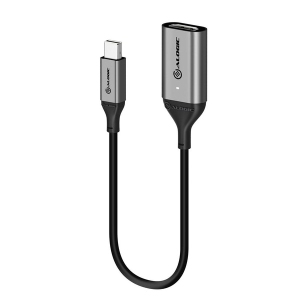 ALOGIC Ultra 20cm Mini DisplayPort to HDMI 2.0 Adapter - 4K@60Hz - ACTIVE Chipset - MOQ:2