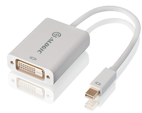 ALOGIC Premium 15cm Mini DisplayPort to DVI Adapter - Male to Female - WHITE - MOQ:3
