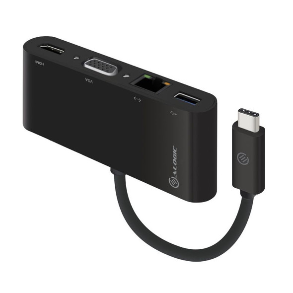 ALOGIC USB-C MultiPort Travel Adapter wit HDMI/VGA/Gigbit Ethernet & USB3.0 - MOQ:1