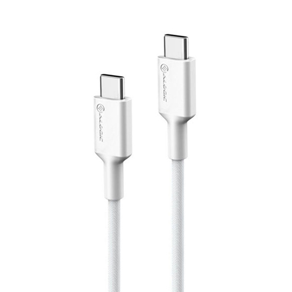ALOGIC Elements PRO USB-C to USB-C cable - Male to Male - 1m - USB 2.0 - 5A - 480Mbps - White   - MOQ:4