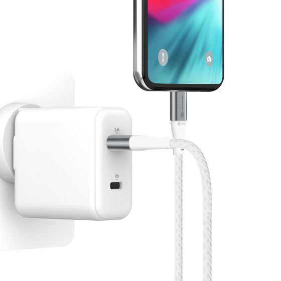 ALOGIC Super Ultra USB-A to Lightning Cable - 30cm - Silver - MOQ:4