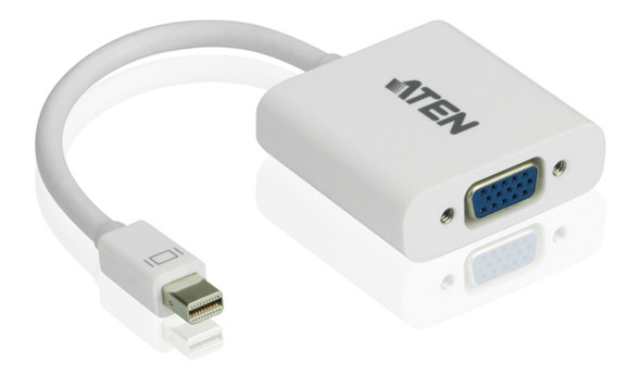 Aten Mini DisplayPort(M) to VGA(F) Adapter -Premium series with EMI Shielding