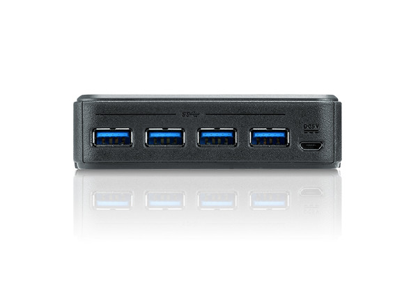 2 x 4 USB 3.2 Gen1 Peripheral Sharing Switch, 2 x USB Type B Femal (to PC), 4 x 4 x USB Type A Female (to Peripherals)