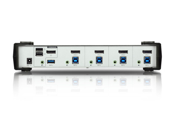 4 Port USB 3.0 4K DisplayPort KVMP Switch Support HDCP, 3840 x 2160 @ 30Hz, DP 1.1, Mouse emulation, Keyboard emulation - [ OLD SKU: CS-1914 ]