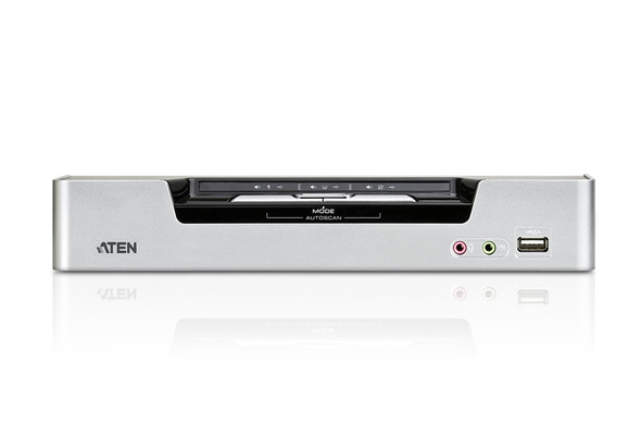 2 PORT USB 2.0 DVI DUAL VIEW KVMP SWITCH. Support HDCP, Video DynaSync, Dual Link, Audio, Mouse emulation, Keyboard emulation - [ OLD SKU: CS-1642 ]