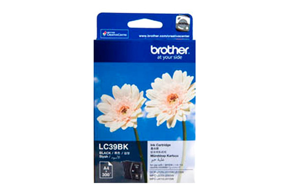 BLK INK LC39BK FOR DCP-J125/J315W/J515W,MFC-J220/J265W/J410