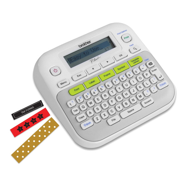 Brother PT-D210 Portable Desktop Label Maker White 