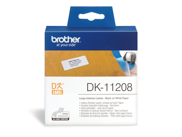 WHITE STD LARGE ADDRESS LABELS 38 X 90MM 400 LABELS