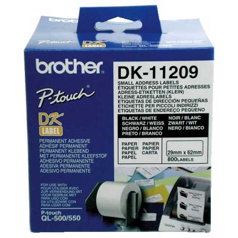 WHITE SMALL ADDRESS LABELS 29 X 62MM 800 LABELS