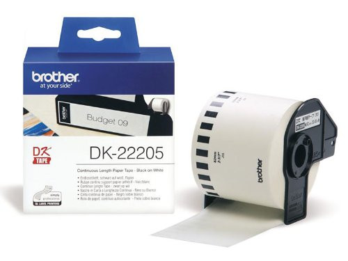WHITE CONTINUOUS PAPER ROLL 62mm*30.48m
