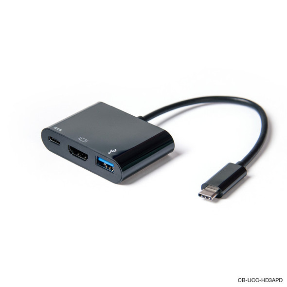 15cm USB-C to HDMI/USB 3.0/USBC with Power Delivery,60W/3A