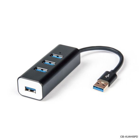 Connect Ultra Slim 4Port Super Speed USB 3.0 Hub Up to 5Gbps