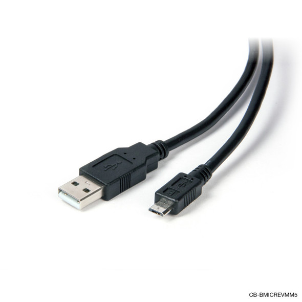 Reversible USB2.0 Type A to Reversible Micro Type B Cable Male to Male 5M