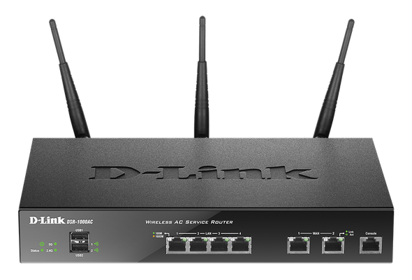 Unified Wireless AC Services Router with 4 LAN and 2 WAN Gigabit Interfaces (2 USB 2.0 Ports)