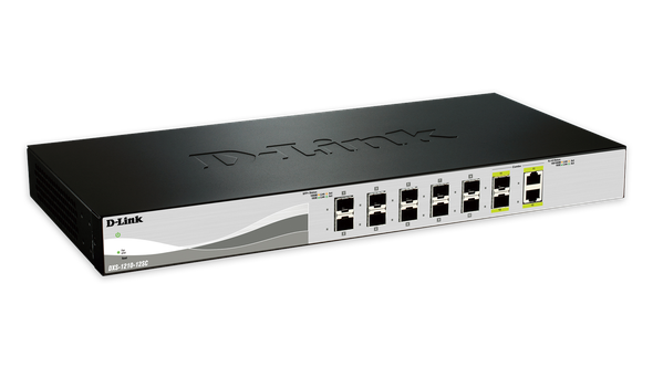 12-Port 10 Gigabit WebSmart Switch with 12 SFP+ Ports and 2 10GBase-T (Combo) ports