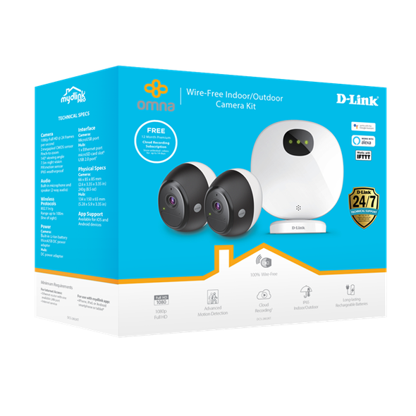 Indoor / Outdoor Wire-Free Camera Kit