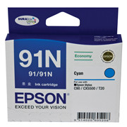 91N Eco. Cyan Ink Cart for C90 CX5500 T20 T21 TX100 TX110