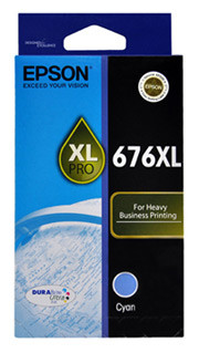 676XL Cyan Ink Cartridge WorkForce Pro WP-4530 WP-4540