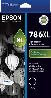 786XL High Capacity DURABrite Ultra Black ink - WorkForce Pro WF-4630, WF-4640