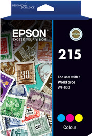 EPSON 215- Pigment Colour ink(Epson WorkForce WF-100)