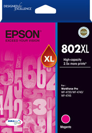 802XL Magenta Ink DURABrite - WF-4720, WF-4740; WF-4745