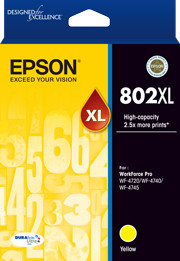 802XL Yellow Ink DURABrite - WF-4720, WF-4740; WF-4745