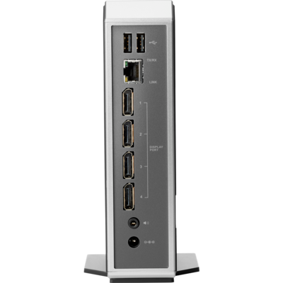 HP t310: TERA2140 PCoIP Zero Client processor/ 512 MB/ 32MB/ / No WiFi/ Gigabit NIC/ No OS - Quad Display