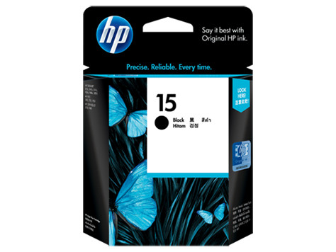 HP No.15 BLACK INKJET CARTRIDGE,FOR DESKJET 810C,812C,840C