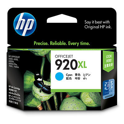 HP 920XL CYAN INK CARTRIDGE,OFFICEJET 6500