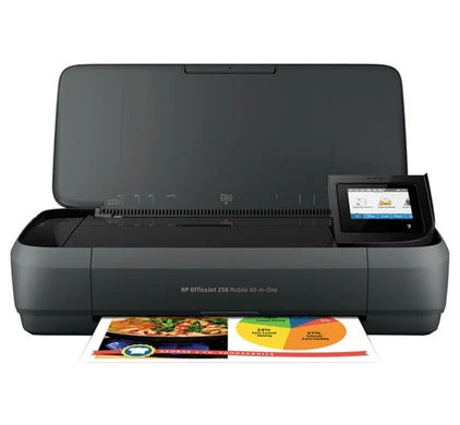 OfficeJet 250 Mobile All-in-One Printer,Wireless, Print, Copy and Scan,700MHZ, 256MB,USB,3.06 kg with Battery