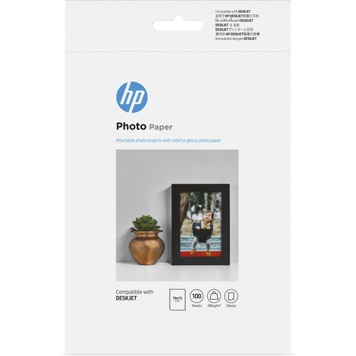 HP Everyday Thermal, Inkjet Photo Paper 180gsm  10X15CM ( 6 x 4) 100sht