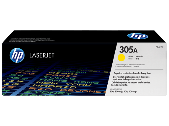 HP 305A YELLOW TONER 2600 PAGE YIELD FOR M451 M375 M475