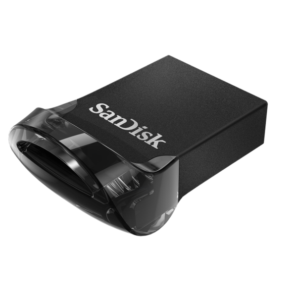 SanDisk Ultra Fit USB 3.1 Flash Drive, CZ430 128GB, USB3.1, Black, Plug & Stay, 5Y