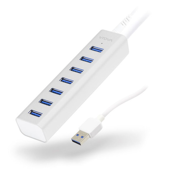 ALOGIC 7 Port USB Hub - Aluminium Unibody with Power Adapter - Prime Series  - MOQ:2