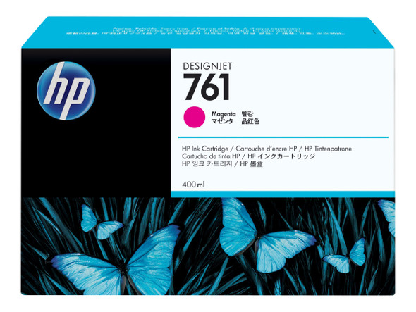 HP 761 MAGENTA 400 ML INK CART FOR DESIGNJET T7100