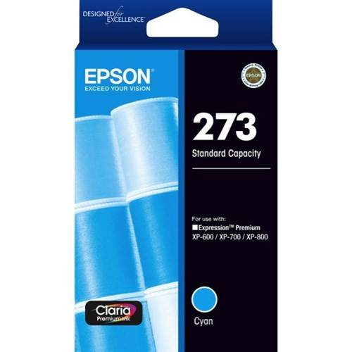 273 STD CAPACITY CLARIA PREMIUM CYAN INK CARTRIDGE XP-600