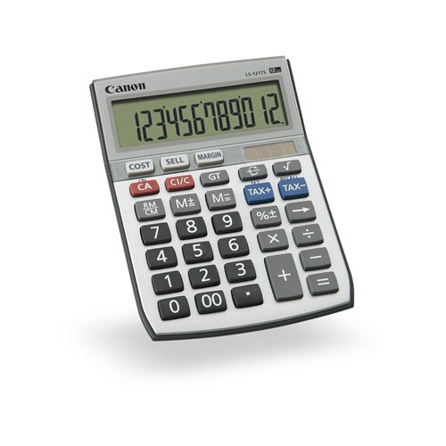 LS121TS CALCUATOR 12 DIGIT DUAL POWER TAX FUNCTION ANGLED DISPLAY