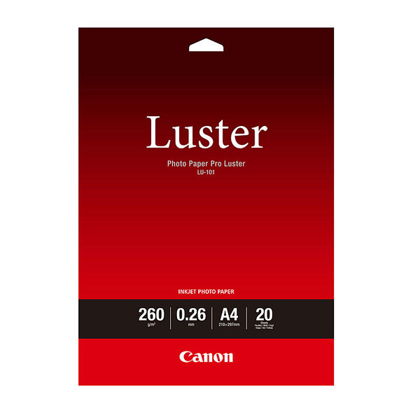 Canon Luster Photo Paper Pro A4 Lustre 260gsm 20 shts