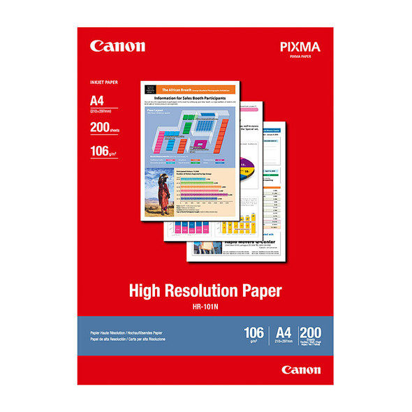 Canon HR-101N A4 200 Sheets, 106 gsm High Resolution Paper