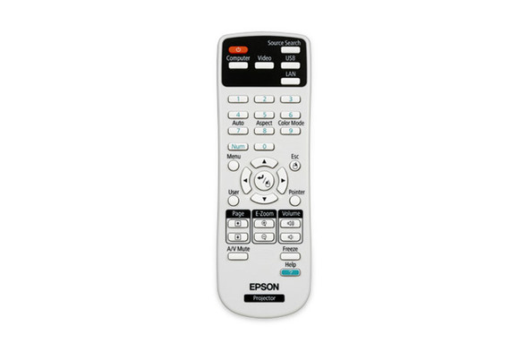 EPSON REMOTE CONTROL FOR EB-470 475W 475WI 475WIE 480 485W 485WE 485WI W12 X14 1850W 435W