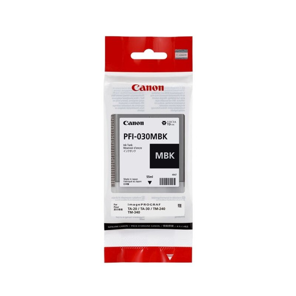 PFI-030MBK MATTE BLACK INK FOR TA RANGE - 55ML