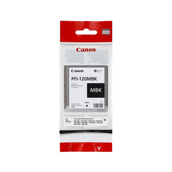  Canon PFI120 Matte Black Ink TM RANGE - 130ML